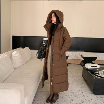 Thickened Long Section Down Cotton Jacket Coat